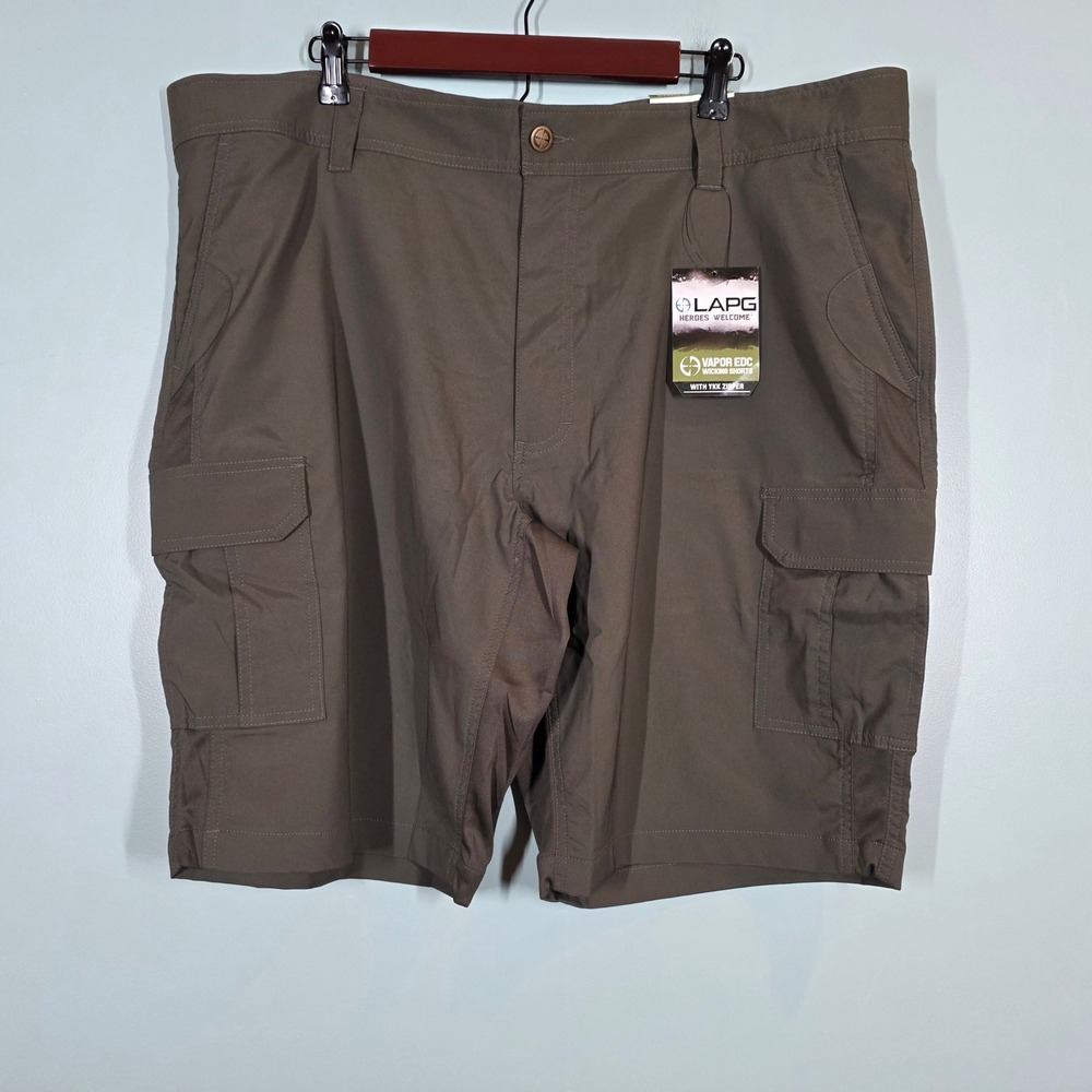 LAPG Vapor EDC Wicking Shorts Mens 42 Brown Tactical Cargo HS5007 New